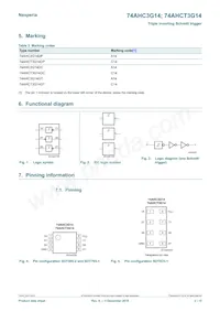 74AHC3G14GD Datasheet Page 2