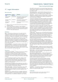 74AHC3G14GD Datasheet Pagina 14