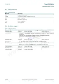74AHC3GU04GD Datasheet Page 11