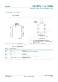 74AHC574D Datasheet Page 4