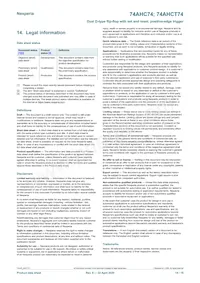 74AHC74PW/AUJ Datasheet Page 14