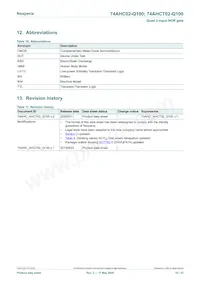74AHCT02BQ-Q100X Datasheet Page 10