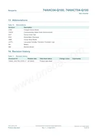74AHCT04BQ-Q100X Datasheet Page 12