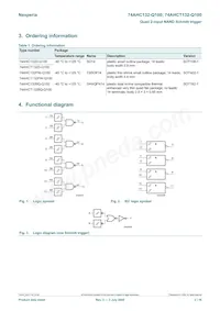 74AHCT132BQ-Q100X Datasheet Page 2