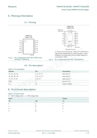 74AHCT132BQ-Q100X Datasheet Page 3