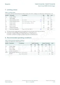 74AHCT132BQ-Q100X Datasheet Page 4