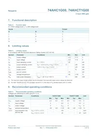 74AHCT1G08GV Datasheet Page 3