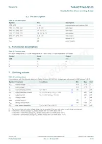 74AHCT240BQ-Q100X Datasheet Page 3