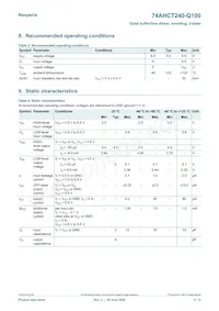 74AHCT240BQ-Q100X Datasheet Page 4