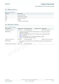 74AHCT240BQ-Q100X Datasheet Page 11