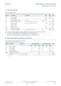 74AHCT245D-Q100J Datasheet Page 4