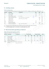 74AHCT2G126DP Datasheet Page 3