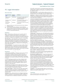 74AHCT2G241GD Datasheet Pagina 13