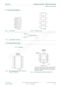 74AHCT32BQ-Q100X Datasheet Page 2