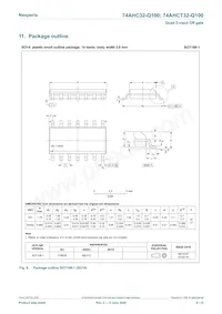 74AHCT32BQ-Q100X Datasheet Page 8