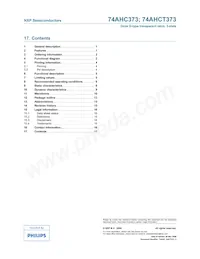 74AHCT373PW Datasheet Page 17