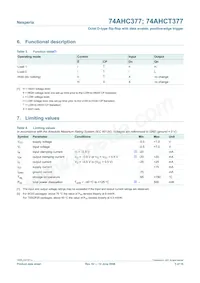 74AHCT377PW Datasheet Page 5