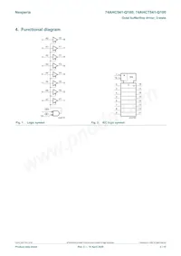 74AHCT541PW-Q100J Datasheet Page 2