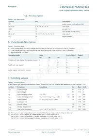 74AHCT573D Datasheet Page 4