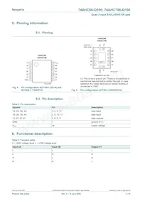 74AHCT86BQ-Q100X Datasheet Page 3