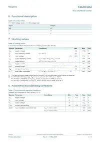74AHCU04D Datasheet Page 3