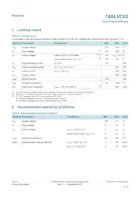 74ALVC02D Datasheet Page 4