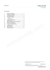 74ALVC04PW Datasheet Page 14