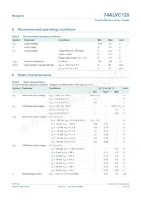 74ALVC125BQ Datasheet Page 4