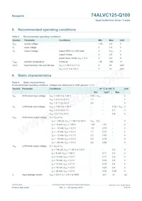 74ALVC125BQ-Q100X Datasheet Page 5
