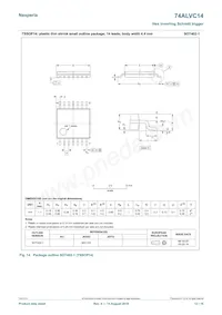 74ALVC14BQ數據表 頁面 12