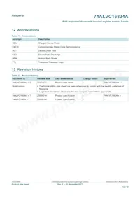 74ALVC16834ADGG Datasheet Page 12