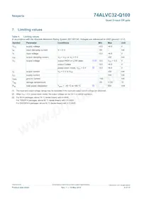 74ALVC32BQ-Q100X Datasheet Page 4