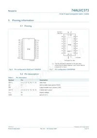 74ALVC373PW Datasheet Page 4