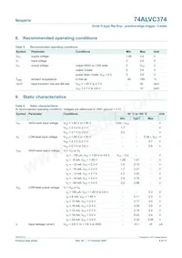 74ALVC374PW Datasheet Page 6