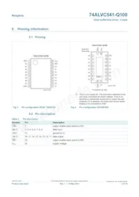 74ALVC541BQ-Q100X Datasheet Page 3