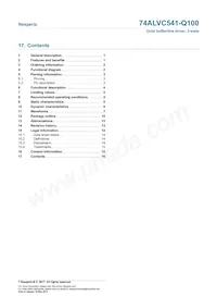 74ALVC541BQ-Q100X Datasheet Page 16