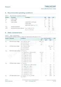 74ALVC541D Datasheet Page 5