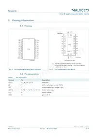 74ALVC573PW Datasheet Page 4