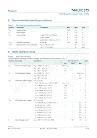 74ALVC573PW Datasheet Page 6