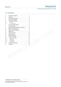 74ALVC573PW Datasheet Pagina 17