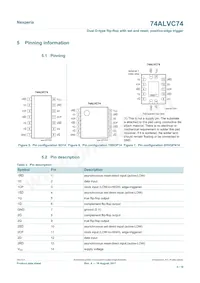 74ALVC74D Datasheet Page 4