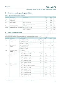 74ALVC74D Datasheet Page 6