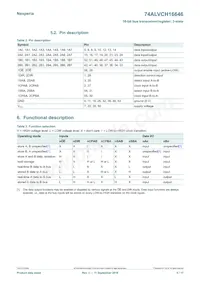 74ALVCH16646DGGS Datasheet Page 5