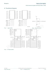 74ALVCH16652DGGS Datasheet Page 2