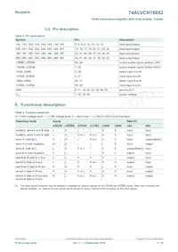 74ALVCH16652DGGS Datasheet Page 5