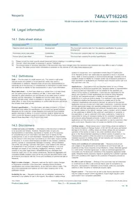 74ALVT162245DL Datasheet Pagina 14