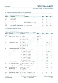 74AUP1G06GW-Q100H Datasheet Page 4