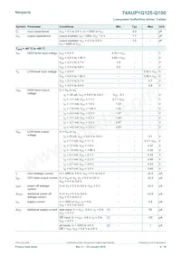 74AUP1G125GW-Q100H Datasheet Page 6