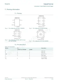 74AUP1G132GS Datasheet Page 3
