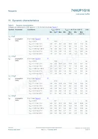 74AUP1G16GFH Datasheet Page 8